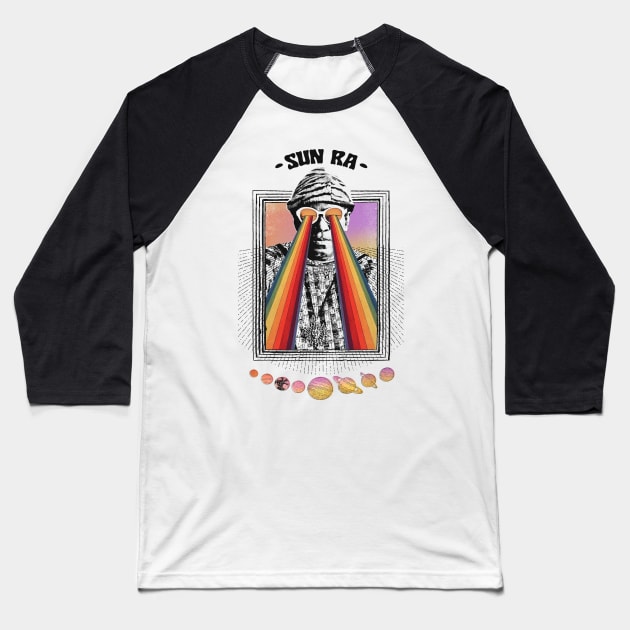 --- SUN RA ---- Original Psychedelic Design Baseball T-Shirt by DankFutura